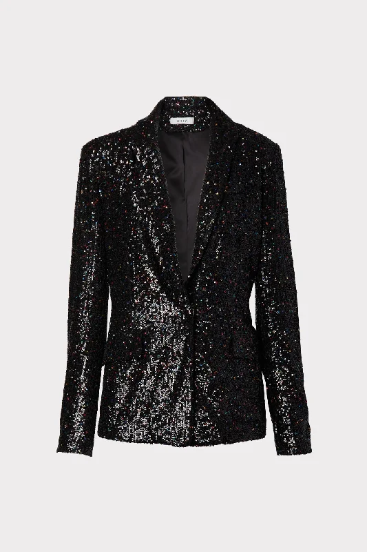 Confetti Sequin Fitted Blazer